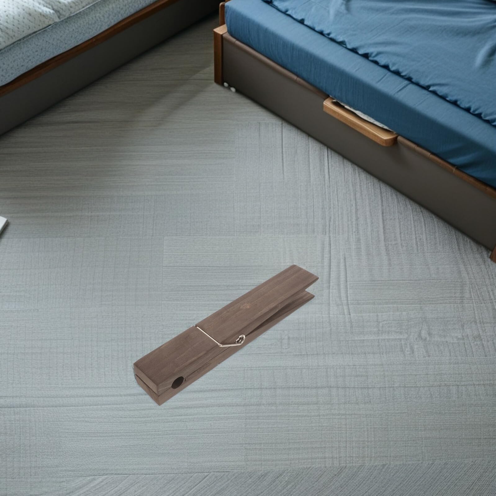 Toallero Rústico Gigante de Madera 30 CM 2 Pinzas para Ropa y Toallas Gancho de Pared Decorativo para Baño y Lavandería Soporte Resistente para Colgar Textiles Gruesos