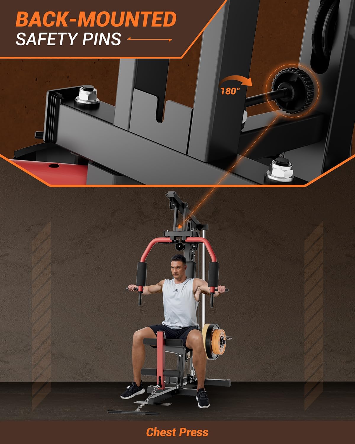 Multifunctional Home Gym Equipment With Lat Pulldown, Exerci...