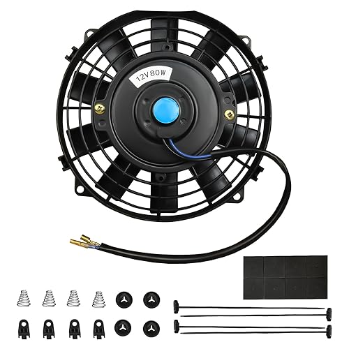 mupera - Ventiladores de refrigeración para radiador electrónico, ventilador universal delgado para radiador, ventilador de refrigeración