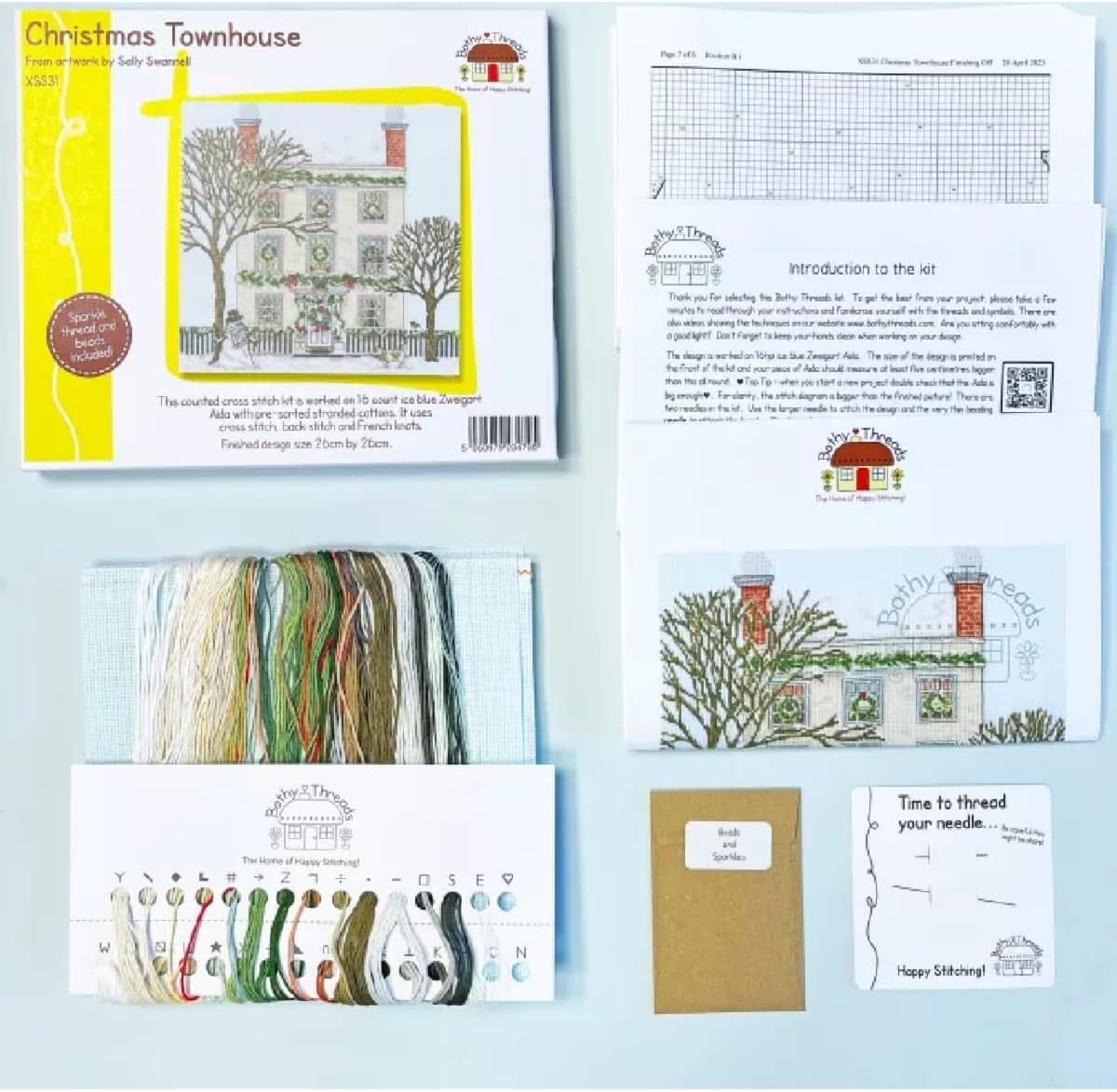 Bothy Threads Christmas Townhouse Counted Cross-Stitch Kit