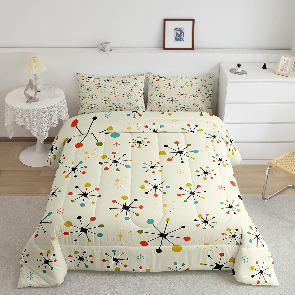 Amazon.com: Erosebridal Modern Mid Century Bedding Set Twin Retro