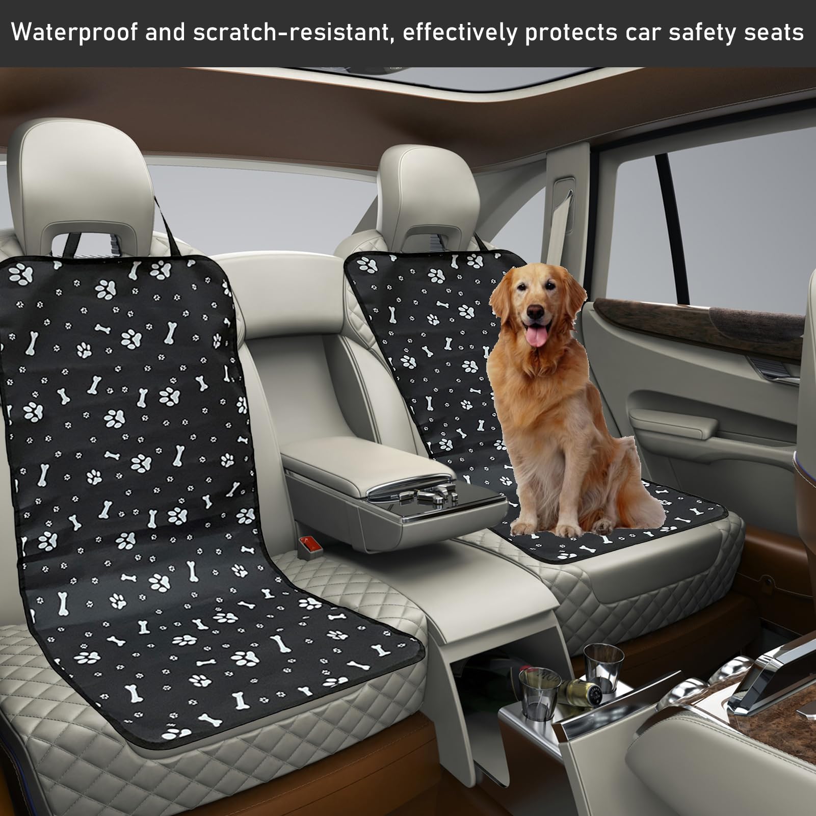 Cloudlink 1PC Dog Seat Cover Breathable Absorb Sweat and Heat Easy to Clean Seat Covers for Dogs Comfortable Wear Resistant Anti Dirty Seat Cover for Dogs for Dog Universal Fits Cars Trucks and Suvs - Image 4