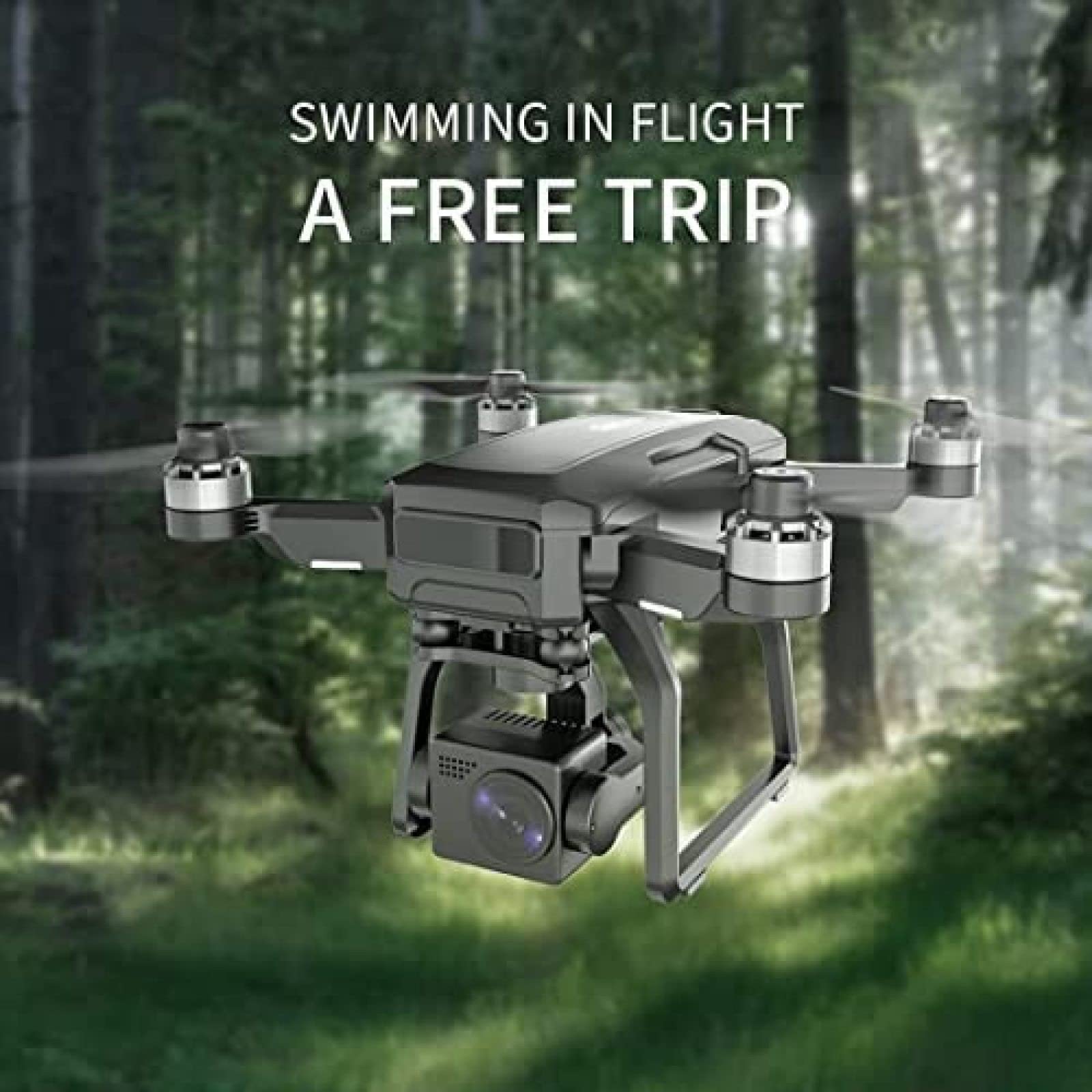 Die 5G WiFi 3KM HD Drone Kit,SJRC F7 PRO Photography Drone 3-Axis Mechanical Gimbal 4K Brushless GPS Follow Drone with Portable Bag,Single Battery Version,Constructive23