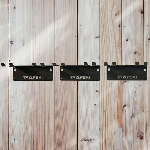 Miniatura 7 de TRAPAWAY Estante de pared Capacidad para 3 pares de esquís o tablas de snowboard por Bindings Organizador de garaje para herramientas, equipo y