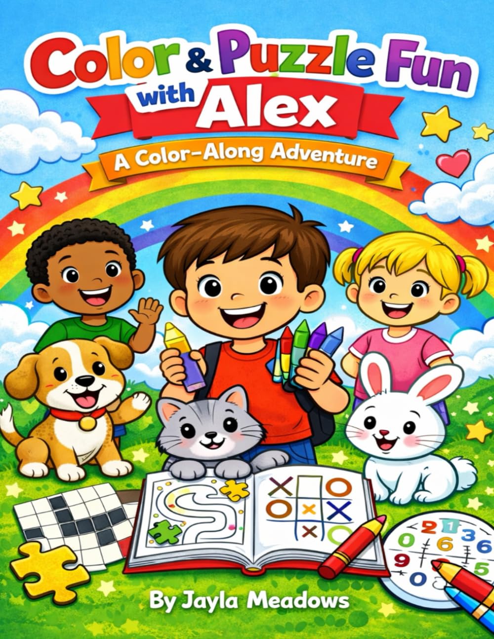 Color & Puzzle Fun with Alex: A Color-Along Adventure (Alex Adventures)