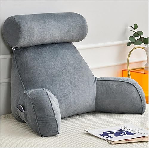 Almohadas de lectura, cómodo cojín de apoyo para la espalda, almohada de apoyo lumbar, almohada cómoda para sentarse, ideal como respaldo para