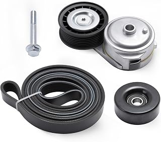 Belt Tensioner Serpentine Belt Idler Pulley Kit for Chevy C1500/C3500 96-00