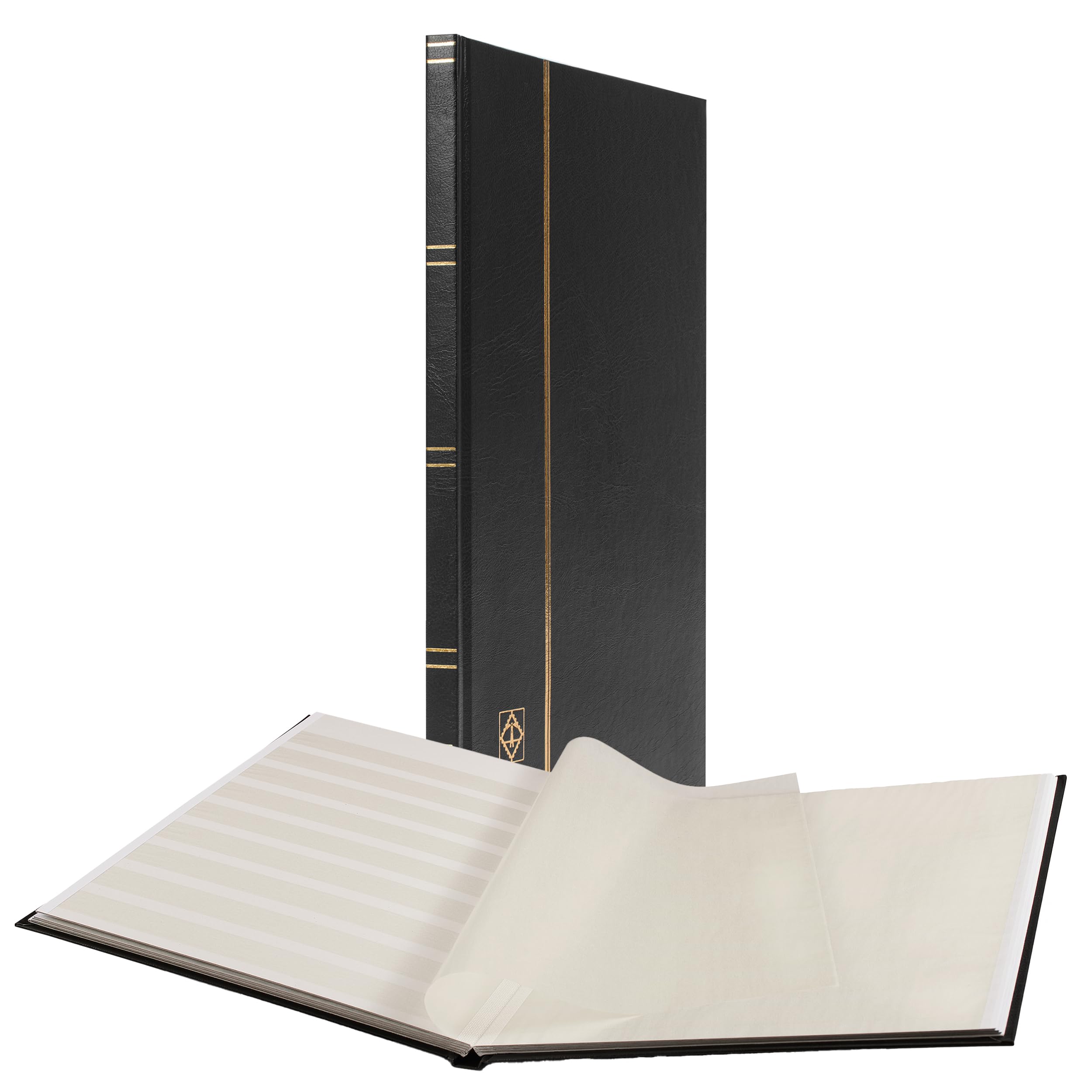 Leuchtturm 318548 Folder DIN A4, 16 White Pages, Non-Padded Cover, Black