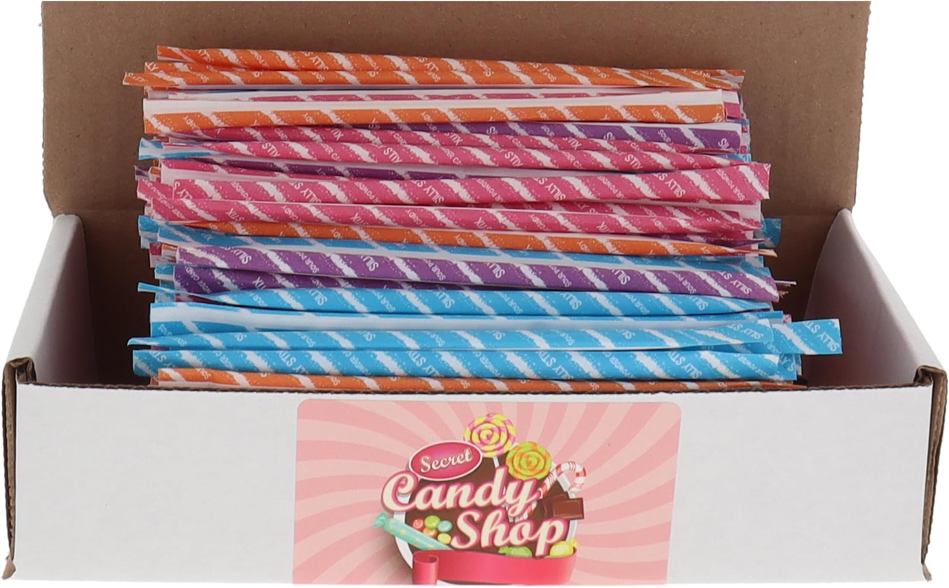 SECRET CANDY SHOPWonk Pixy Sticks Bulk in Box, 150 Silly Stix (Assorted Flavors)