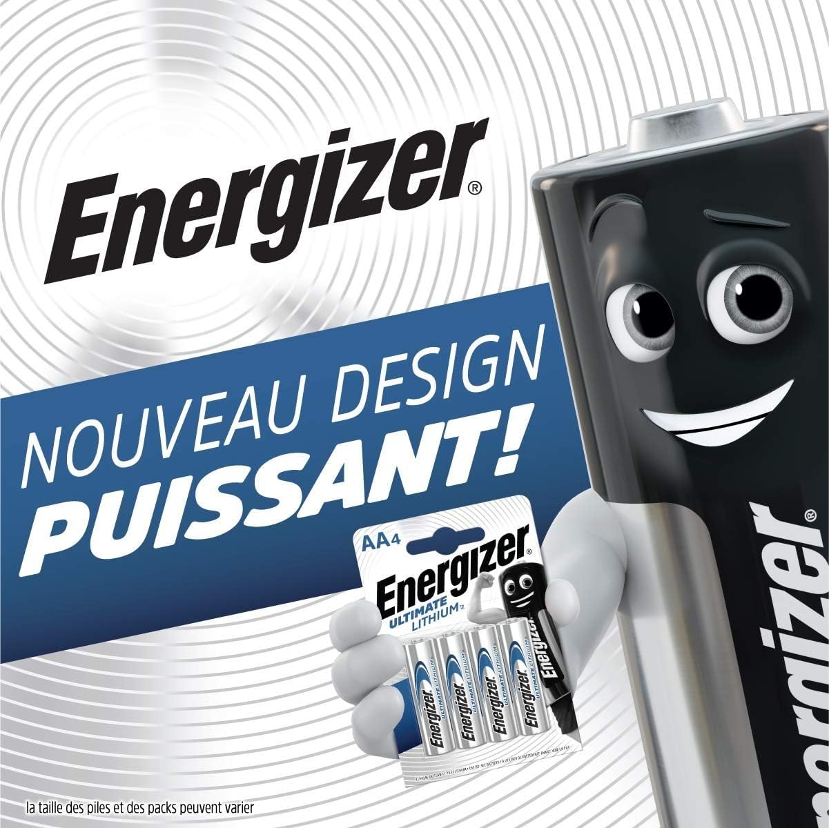 Energizer Ultimate Lithium Piles AA Lot de 4 - Longue Durée pour Appareils à Haute Consommation