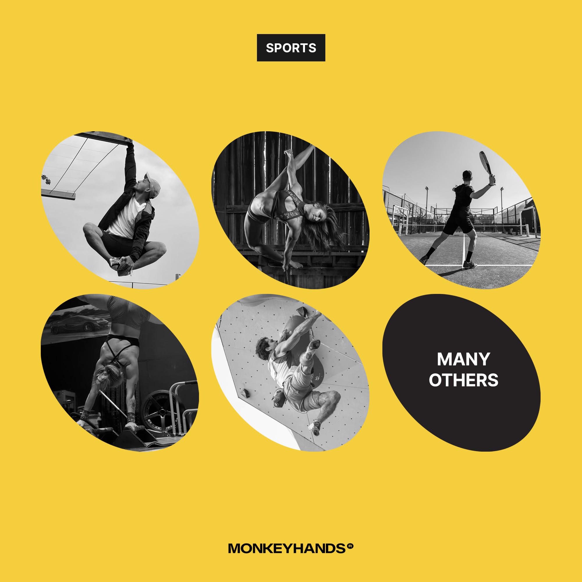 Monkeyhands Dry Grip Booster | Innowacyjny płynny magnezyt do suchych dłoni | Wielofunkcyjne owijki do padla, tenisa, golfa, tenisa stołowego, wspinaczki górskiej, wspinaczki górskiej, wysokiej