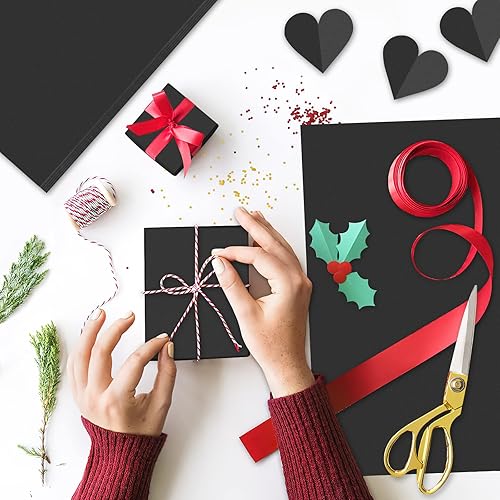 Miniatura 7 de NEBURORA Papel de Seda Negro - 60 Hojas, 14 x 20 Pulgadas Papel de Seda Negro Mate para Empaque de Regalos, Arte y Manualidades, Bricolaje,