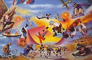 BUY ART FOR LESS Officially Licensed x-Games by Clement Micarelli Art Poster - 24 x 36 Inch - Decorative Print - Poster Paper - Ready to Frame