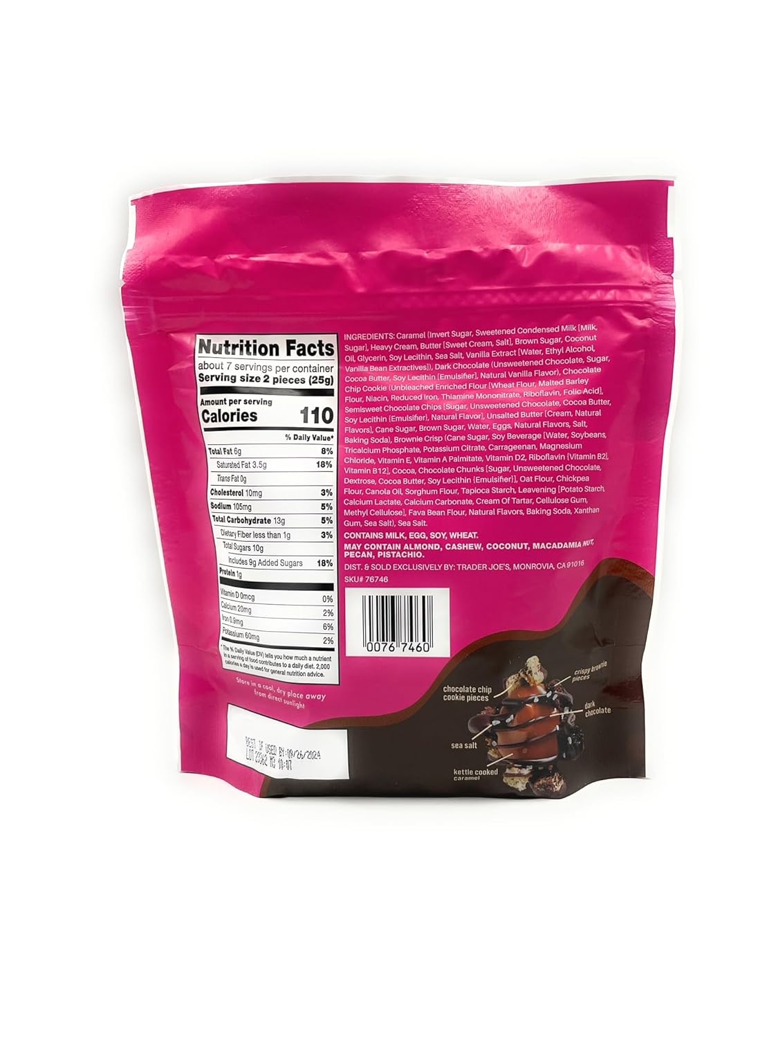 Brookie Caramel Candy Clusters by Trader Joes 6 oz (170g) – Pack of 2