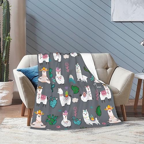 Miniatura 7 de Manta de alpaca suave y cálida, manta de franela de forro polar, regalo para niños, bebés, adultos o silla de mascotas, manta de microfibra de 80 x