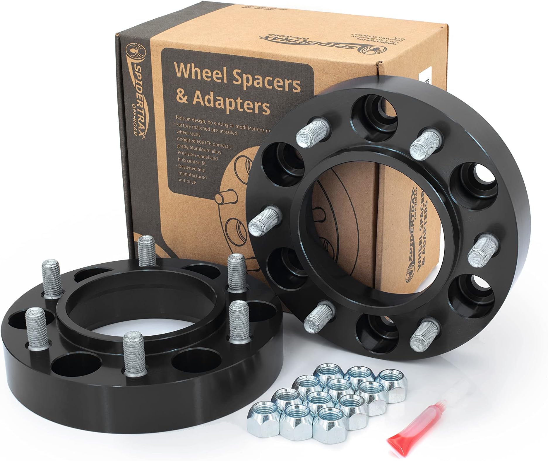 Spidertrax WHS007 Black Wheel Spacer Kit