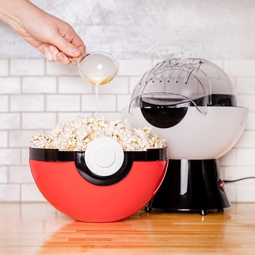 Miniatura 3 de Uncanny Brands Máquina de palomitas de maíz Pokémon Pokeball - Electrodoméstico de cocina Pokémon
