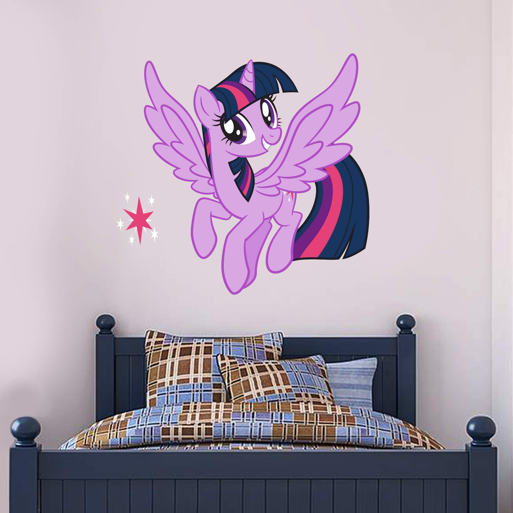My Little Pony Wall Sticker - Twilight Sparkle Wall Decal Art Vinyl Mural Kids Gift (90cm Height x 85cm Width)
