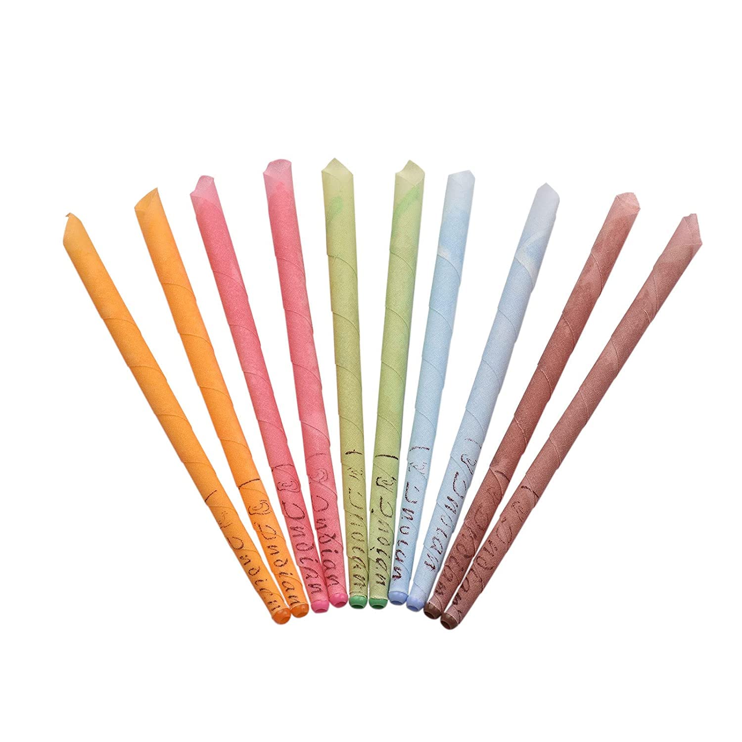 R A Products Acupressure 10Pcs Ear Candles Ear Wax Cleaner Removal Ear Candling Erapy Ear Care Candling Cone Candle Relaxation-image-11