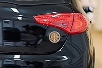 Vista 3 de Calcomanía de vinilo con medallón de San Benito Medalla de San Benito para automóvil, camión, SUV, impermeable (5.8 x 5.8 pulgadas)