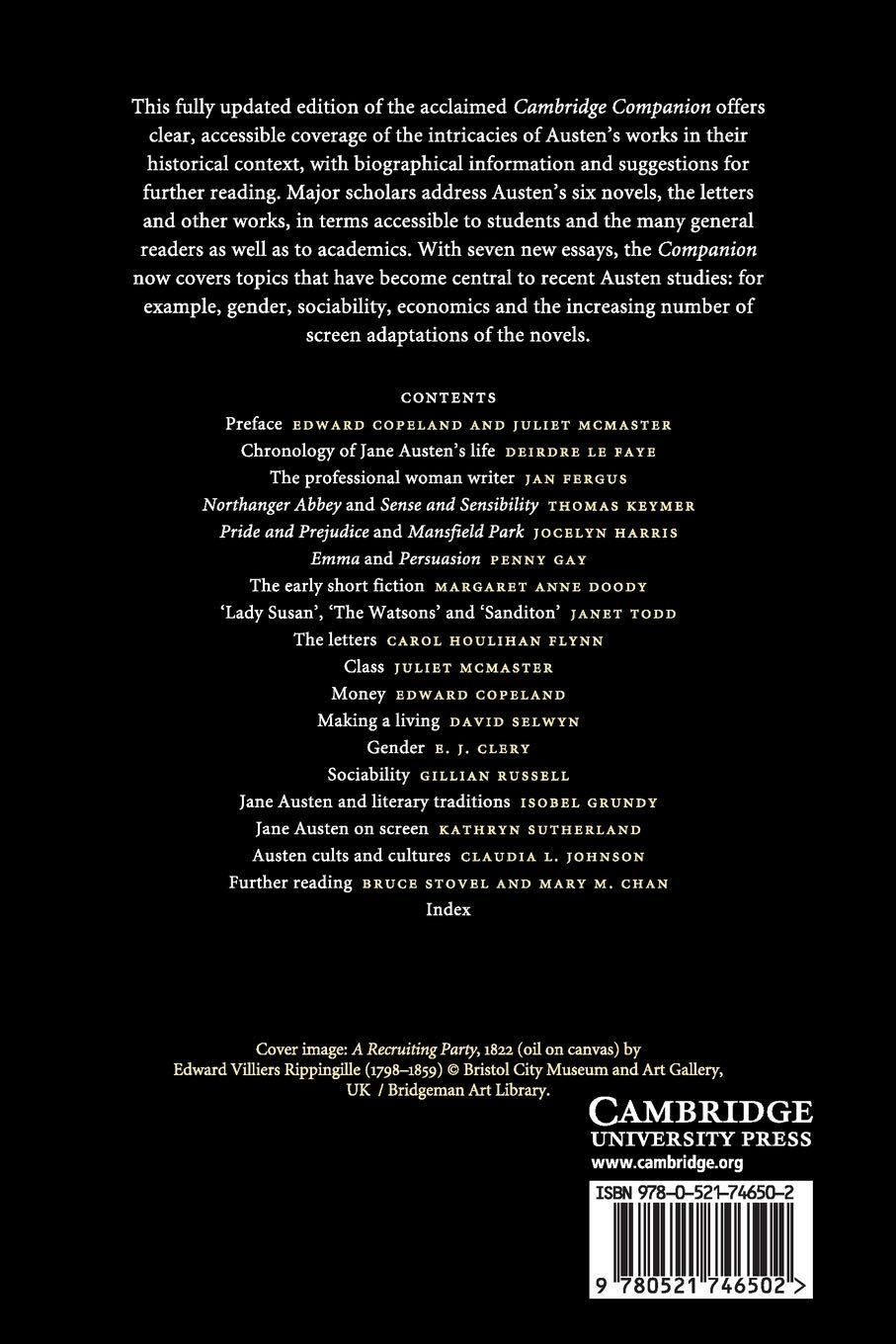 The Cambridge Companion to Jane Austen