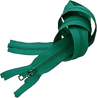 Vista 24 de Cremallera Vislon de 20 pulgadas, separación de plástico moldeado #5 de YKK - Peso medio por cada uno (color seleccionado) (amarillo neón Lite - 803)