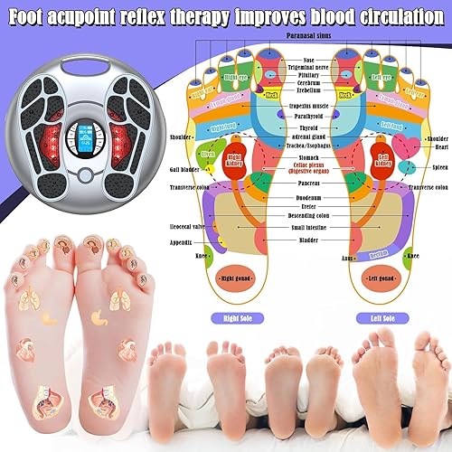 Miniatura 3 de Masajeador de pies para neuropatía, estimulador de circulación de pies EMS y TENS para aliviar el dolor, aliviar la hinchazón, calambres, RLS y