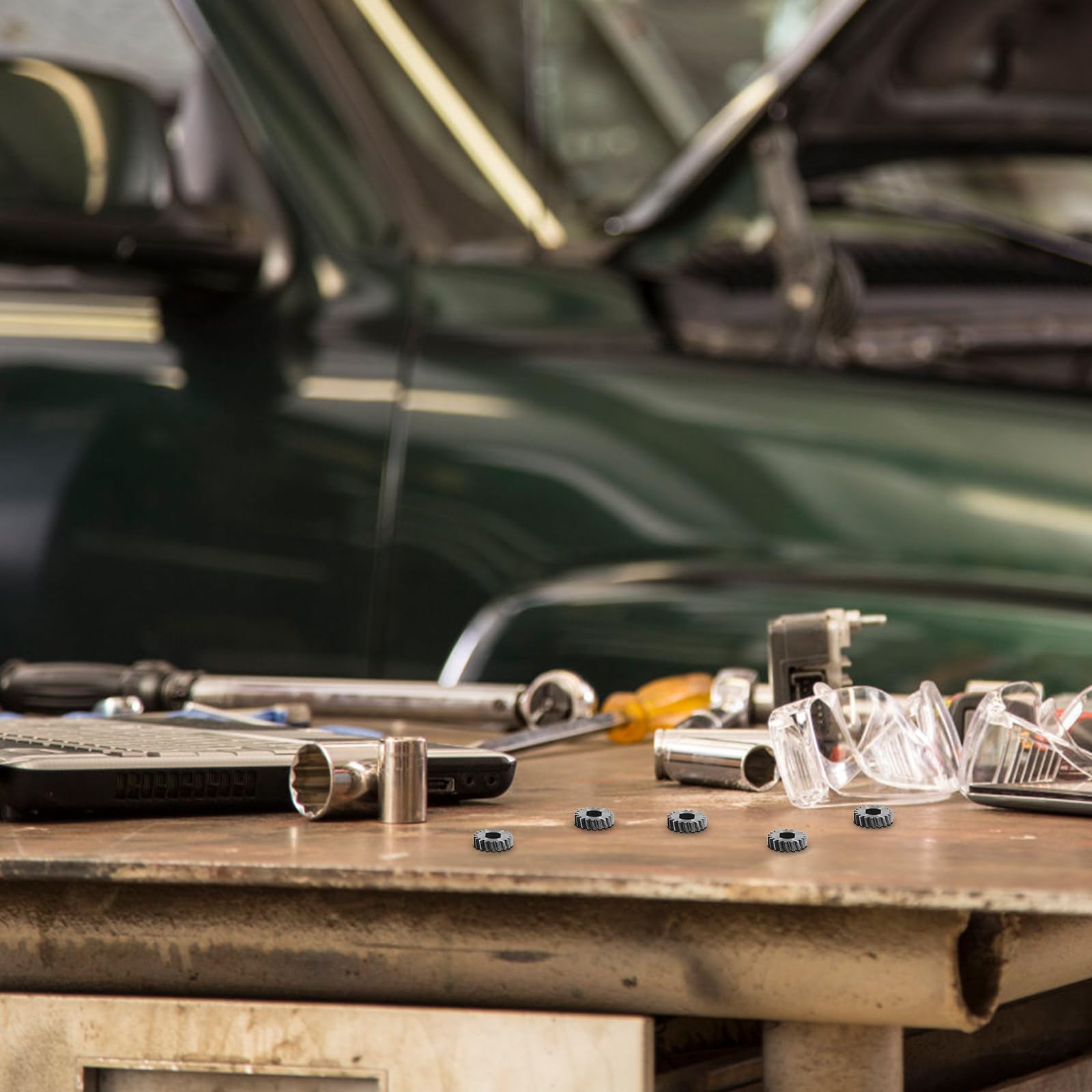 NUOBESTY Engrenage moteur toit ouvrant kit réparation 19 dents inoxydable pour véhicules auto montage simple