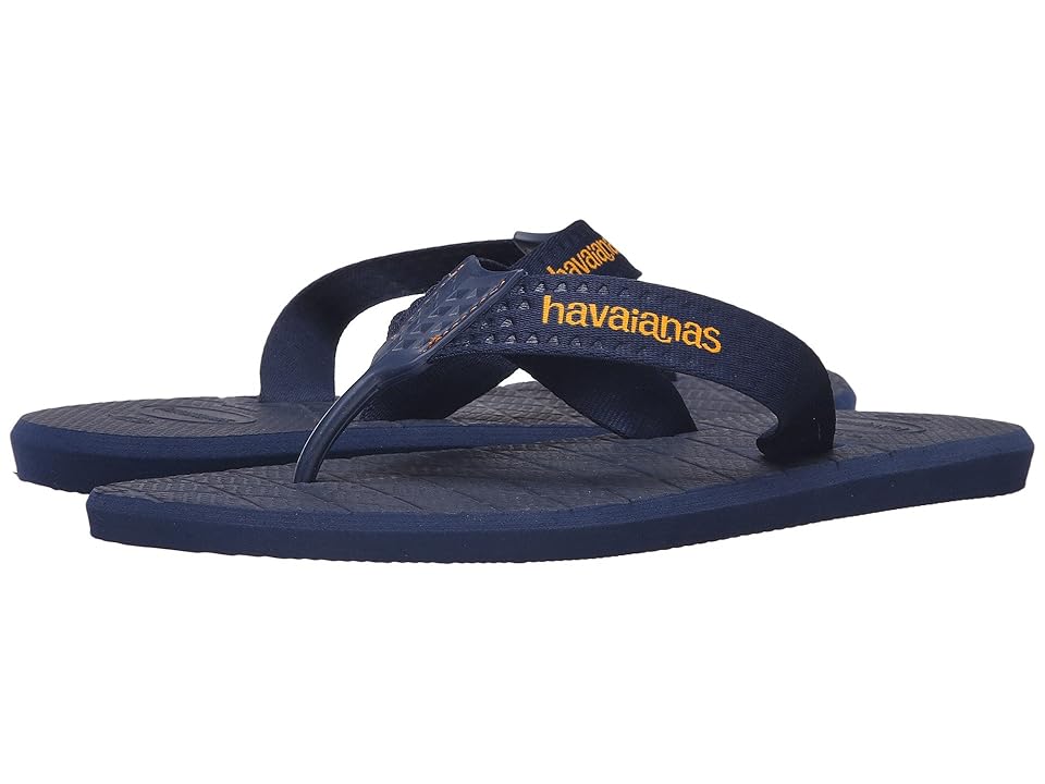 

Havaianas Level Flip Flops (Navy Blue) Men's Sandals