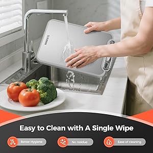 Stainless Steel Cutting Board Double Sided Steel Food Grade PP, Large Chopping Board for Meat and Kitchen, Non-Slip 16 11