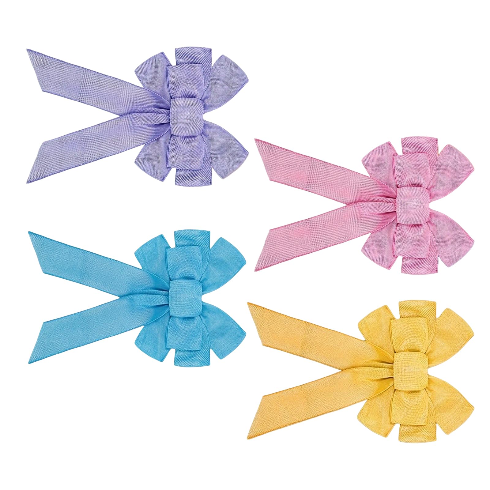 Bows for Wreath, Spring Wreath for Front Door Decorations, Faux Burlap Ornament Tree Toppers Bowknot for Wreaths