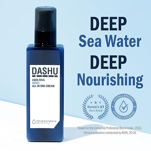 Miniatura 2 de DASHU Aqua Deep Real Moist All in One Cream 5.17oz - Loción hidratante facial antiarrugas