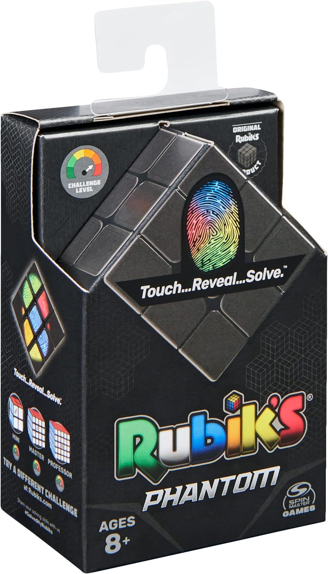 Ideal Rubik's Phantom: Touch, Reveal, Solve Colour Reveal Cube Brainteaser Puzzles Ages 8+ 11163 One Size