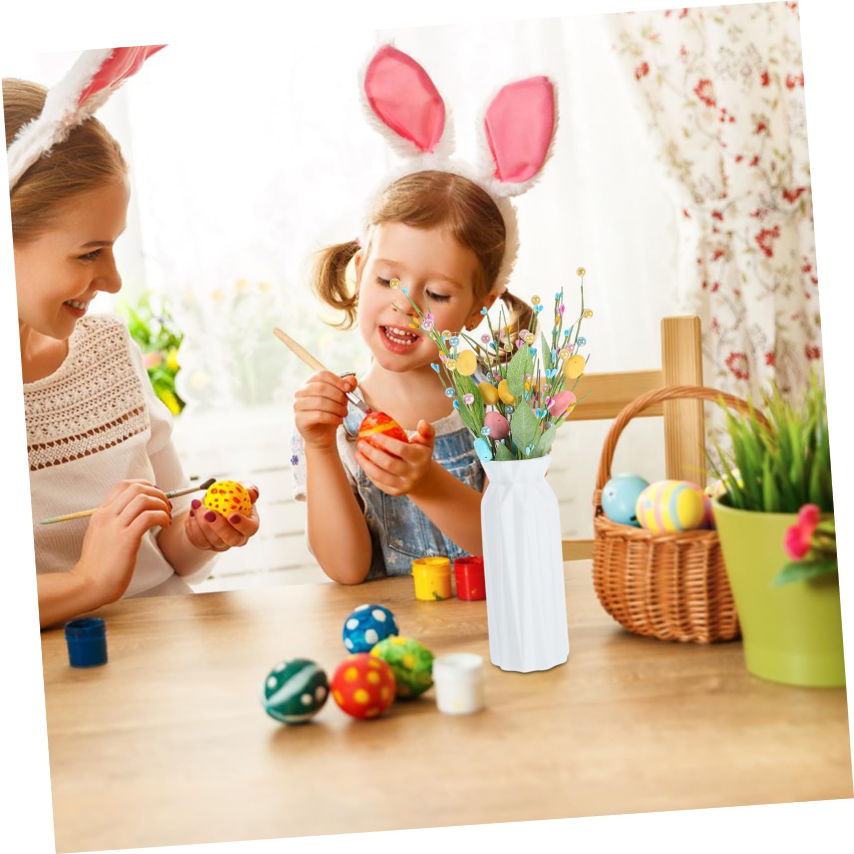 PRETYZOOM 3 Juegos 3 Juegos De Esquejes De De Pascua Ramas Artificiales Adorno De Huevo De Pascua Árbol De De Pascua Rama De Huevo Decorativa Ramas De Guirnalda 4 Uds * 3