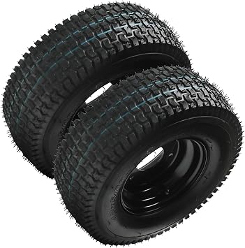 6 inch Wheel 13x5-6 13x5.00-6 Wheel Tire and Rim 3 Stud 4Ply Tubeless Wheel for Riding Lawn Mowers Yard Tractors Hand Trucks Mini Bike ATV Quad Buggy Go Kart Tire Wheel Four Wheelers 1