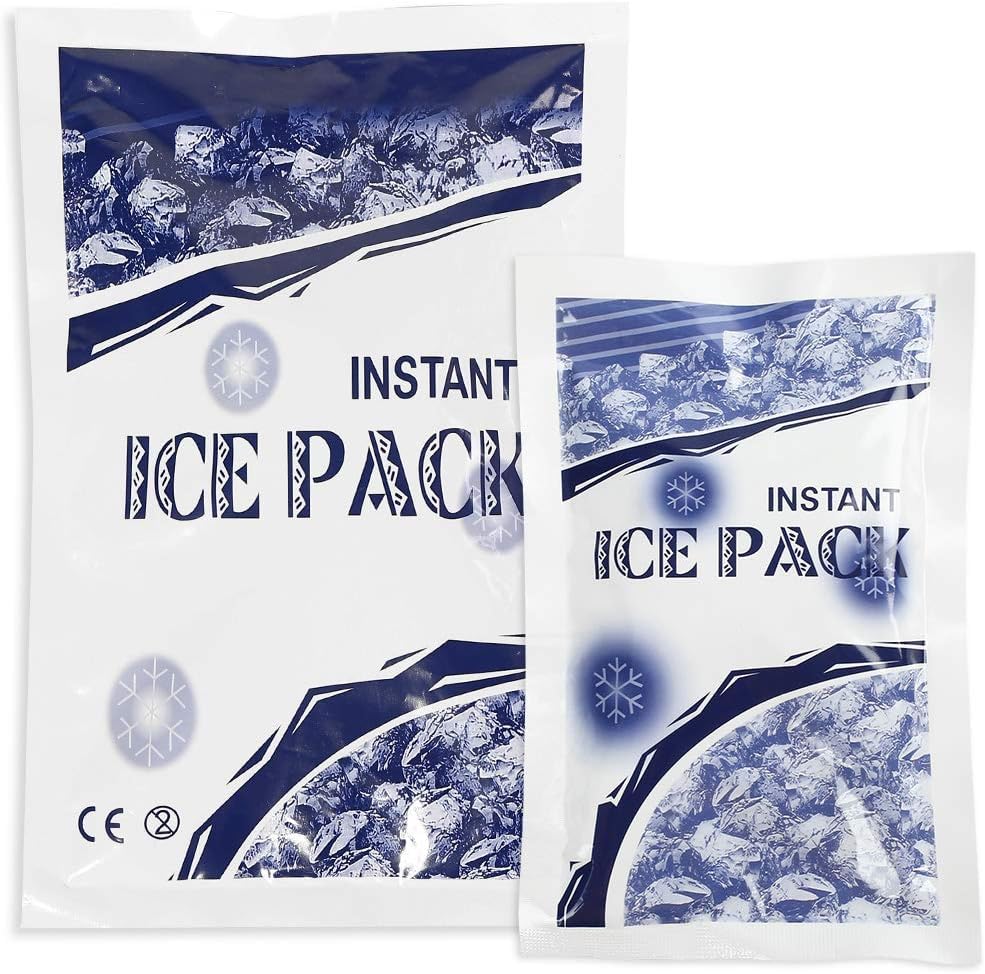 Instant Cold Ice Pack–(JUST SQUEEZE, SHAKE & ICE) Disposable Cold...