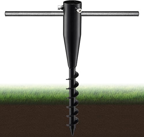 FactionGarden Soportes para Sombrillas de Exterior, Anclaje de Arena para Sombrilla de Playa de Servicio Pesado, Base de Sombrilla de Metal para