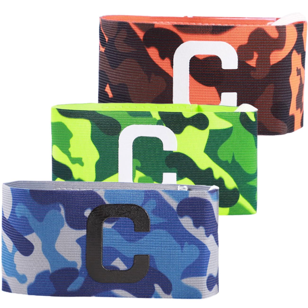 Sosoport 15pezzi Fasce Elastiche Per Braccio Regolabili Nylon Camouflage Per Sportivi Alta Visibilità Per Corsa e Attività Notturne