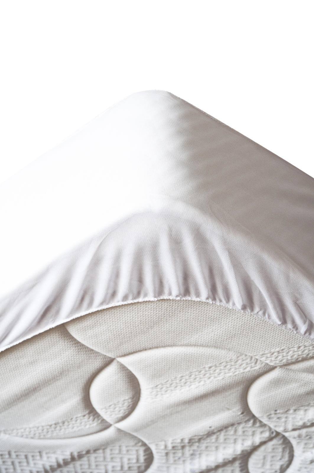 Mattress Protector - Size 140 x 190 cm - 100% Cotton - Colour White - Hypoallergenic Design - Bed Linen - Breathable Fabric