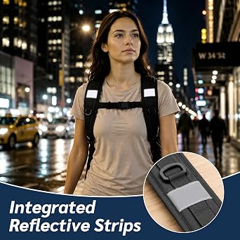 Hanmir Backpack Straps Replacement, Padded and Adjustable Shoulder Straps with Chest Strap, Fit for Backpacks, Golf Bags, Musical Instrument Cases