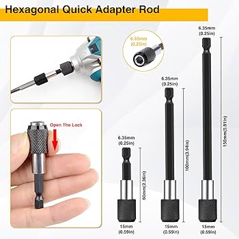 FiLwW 38Pcs Flexible Drill Bit Extension, 105° Right Angle