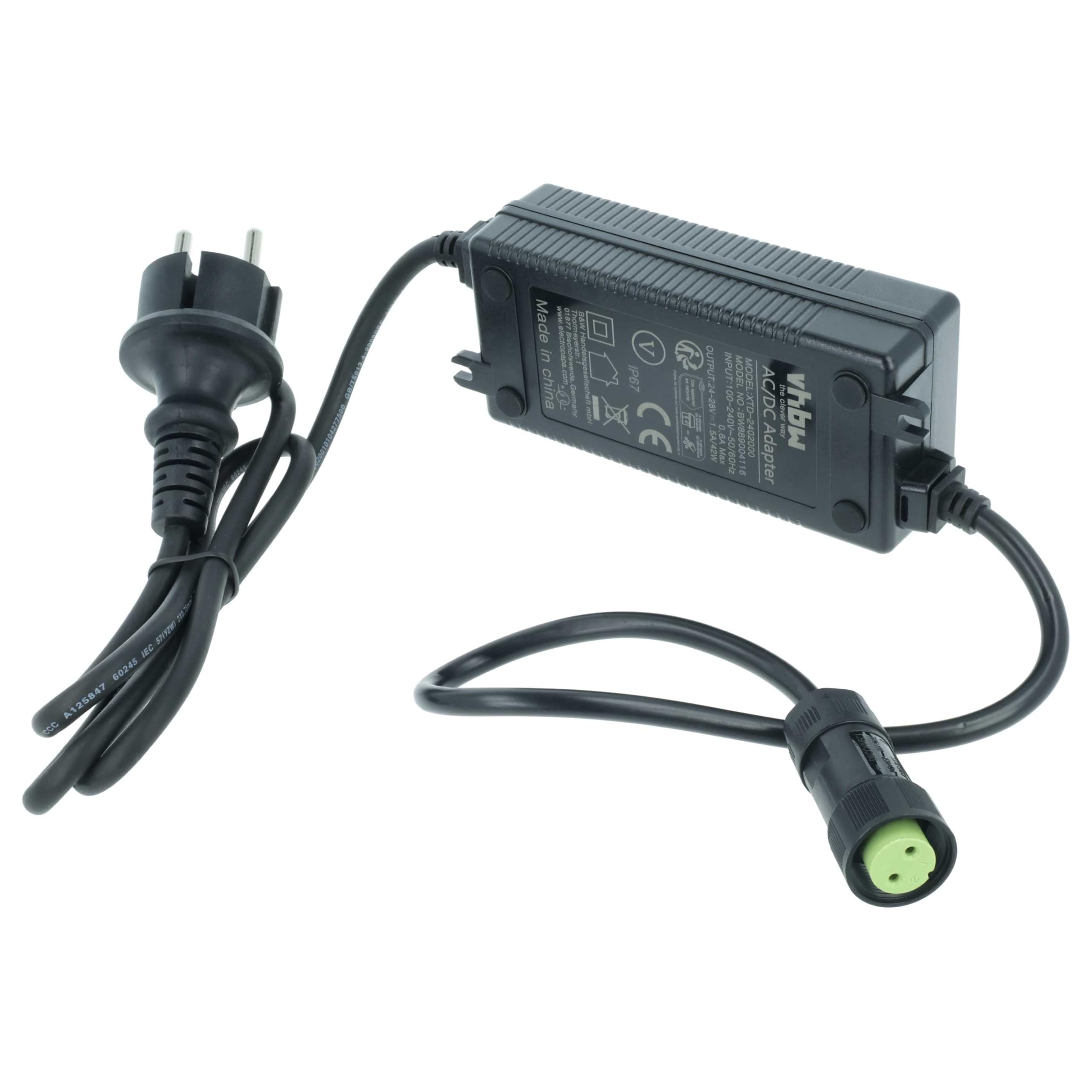 vhbw Chargeur remplacement pour Worx 50029485, WA3754, WA3716, WA3744 pour batterie de robot tondeuse