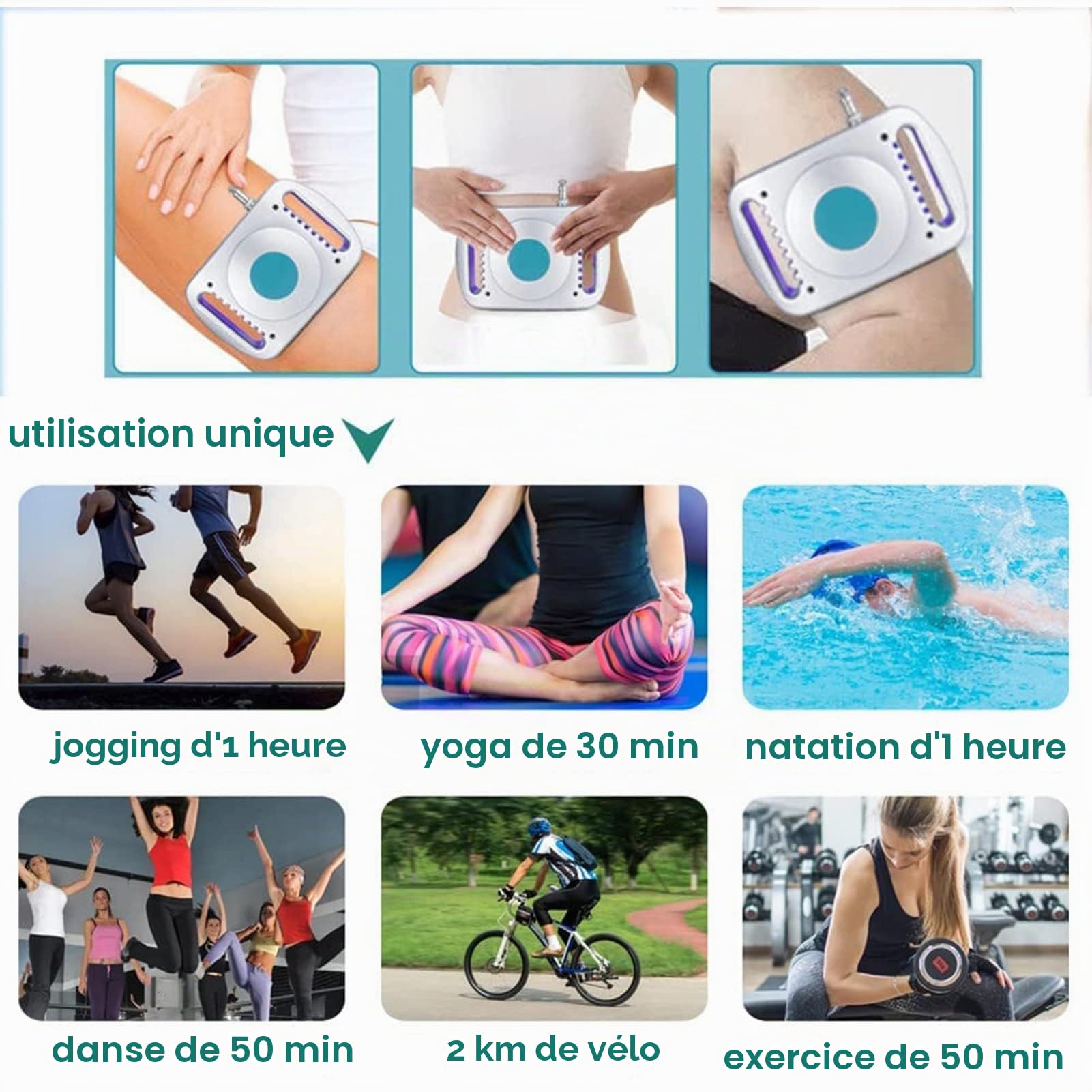 Machine De Cryolipolyse Ceinture De Brûleur De Graisse Machine Portative D'enlèvement De Graisse De Congélation, Machine De Mise en Forme du Corps, Massage des Graisses pour Amincir Le Ventre