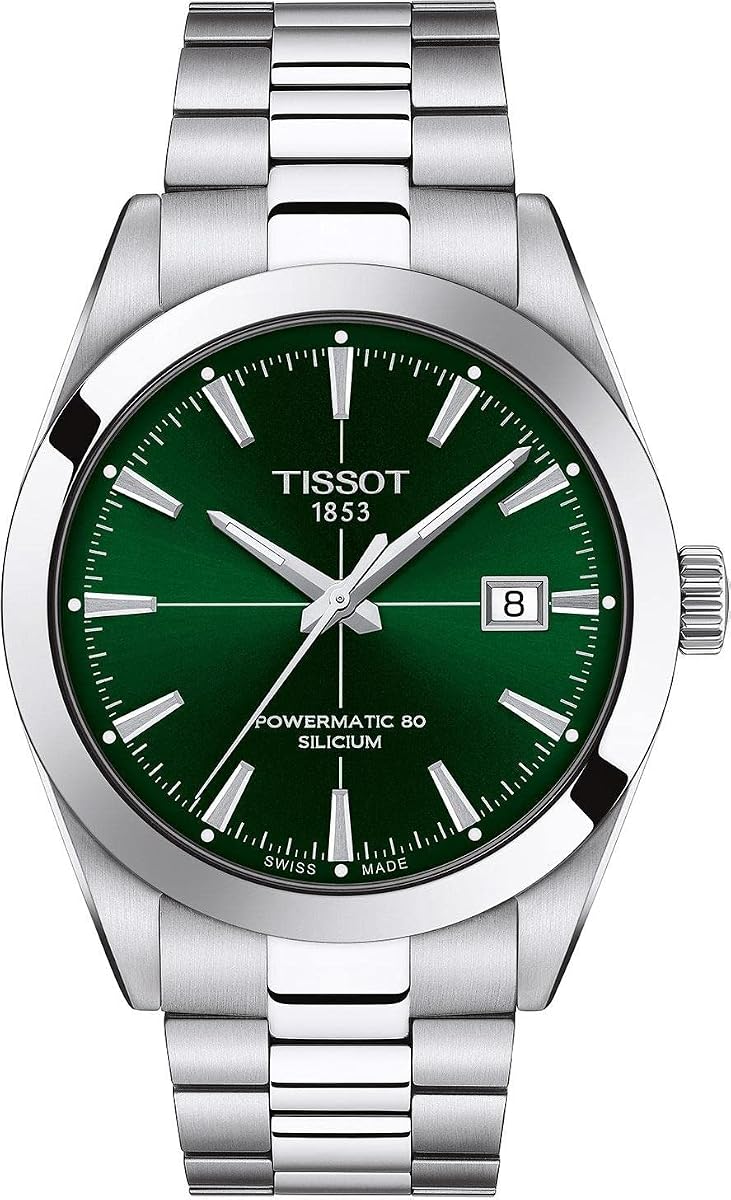 Reloj de vestir automático suizo Gentleman Auto para hombre con correa de acero inoxidable