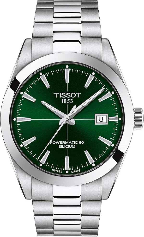 Tissot Men's Gentleman Auto Swiss Automatic Dress Watch with Stainless Steel Strap, Grey, 21 (Model: T1274071109101) by Tissot - Used condition - CA$988.34