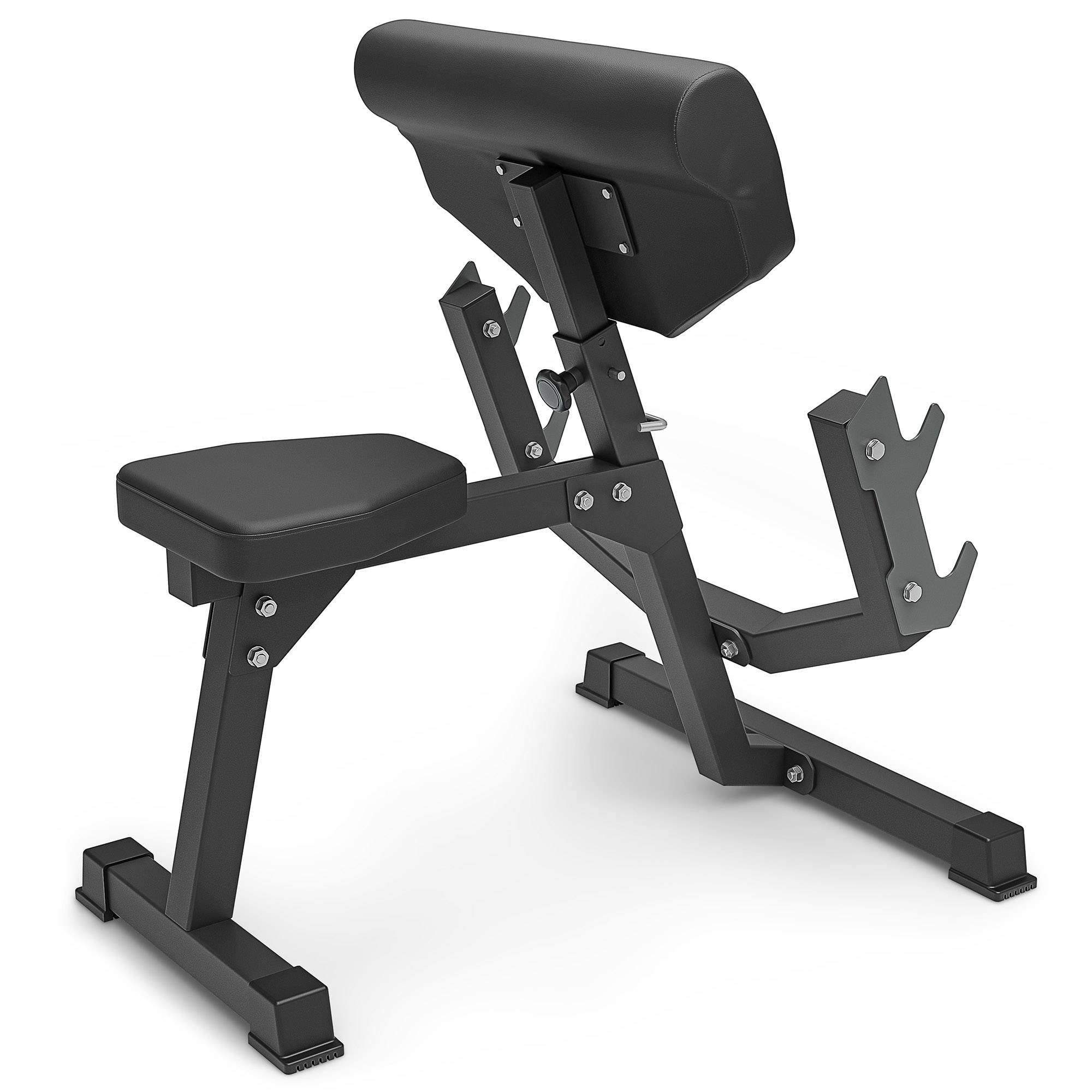 Marbo Sport - Panca Larry Scott MS-L107 2.0 – Panca palestra multifunzione per bicipiti e tricipiti – regolabile per allenamento fitness – Attrezzi palestra casa per esercizi e tonificazione