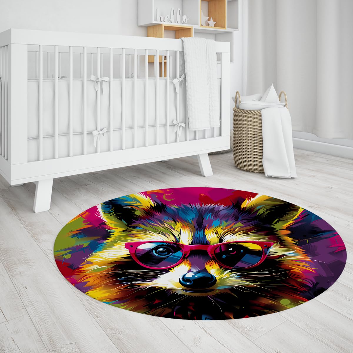 Tapis doux pour l'entrée au design graffiti coloré haut de gamme