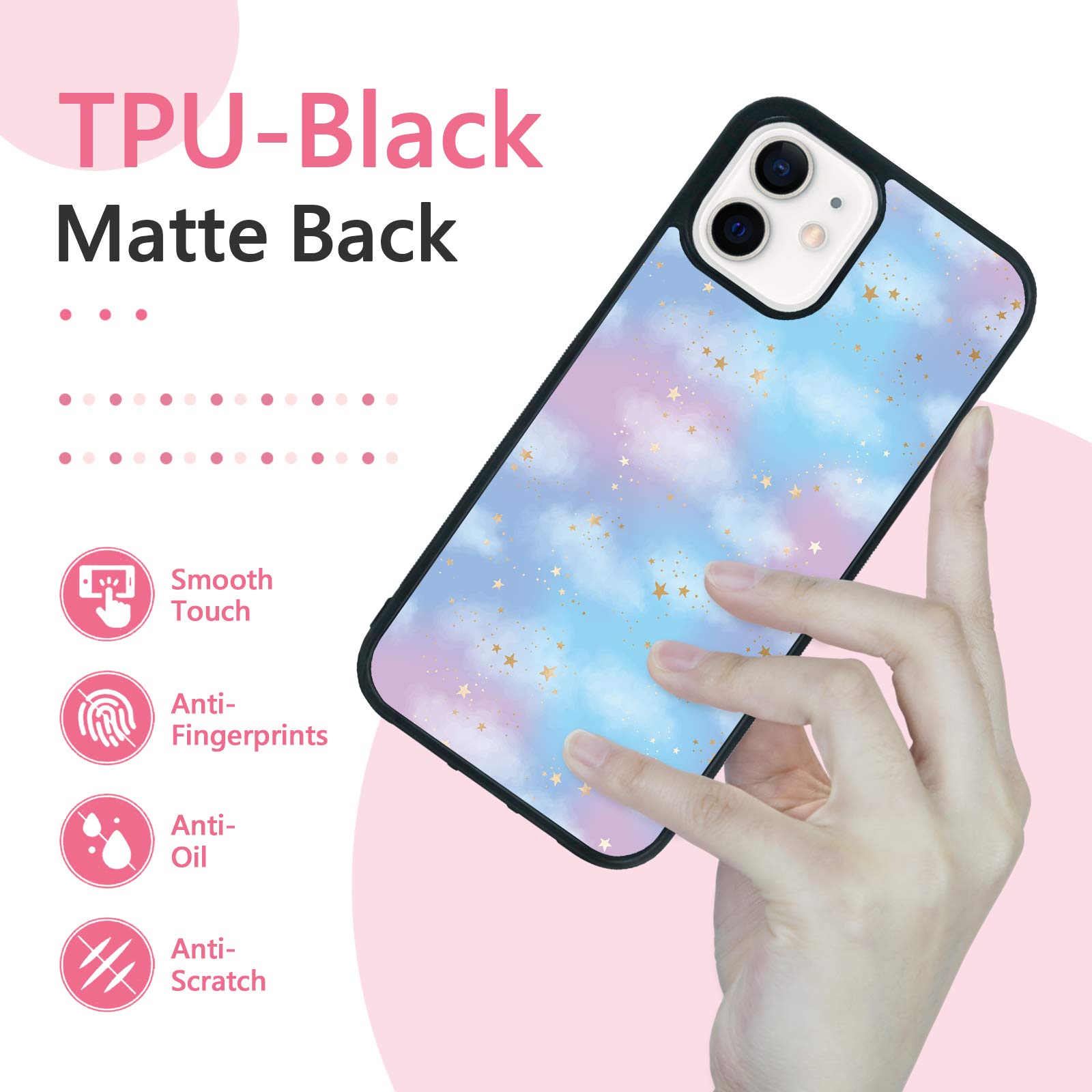 Amazon.com: FANXI Ombre Cloud Phone Case for iPhone 12/12 Pro 6.1 Inch -  Shockproof Protective Cute Cool Sky Iridescent Cloud Phone Case Designed  for iPhone 12 Case for Girls Teens Women Blue