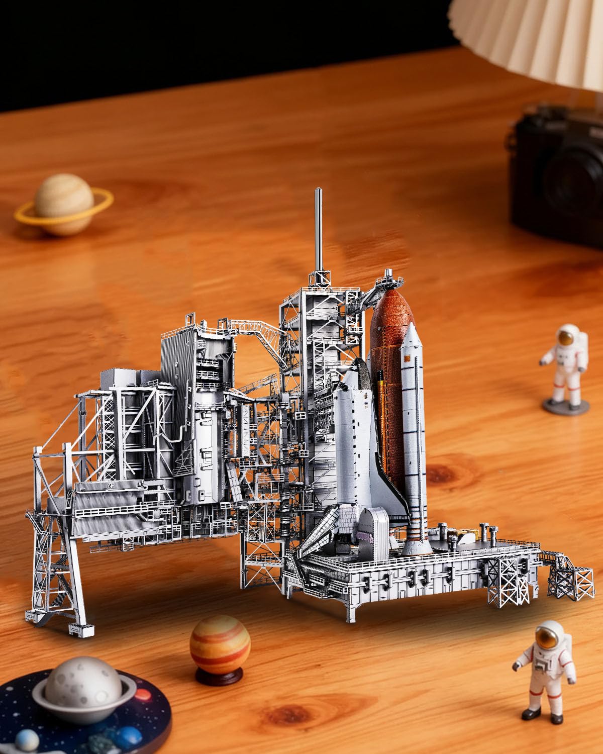 Piececool Puzzle 3D in metallo per adulti LC-39 Launch Pad Kit modello in metallo per adulti per costruire kit di costruzione fai da te, puzzle in metallo 3D per adulti per costruire compleanno