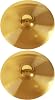 2 Pcs 12-Inch Hi Hat Cymbals Set, Alloy High Hats Cymbal Pair for Drum Set, Long-Lasting Percussion Instrument with Crisp Sound, Golden, Easy to Install